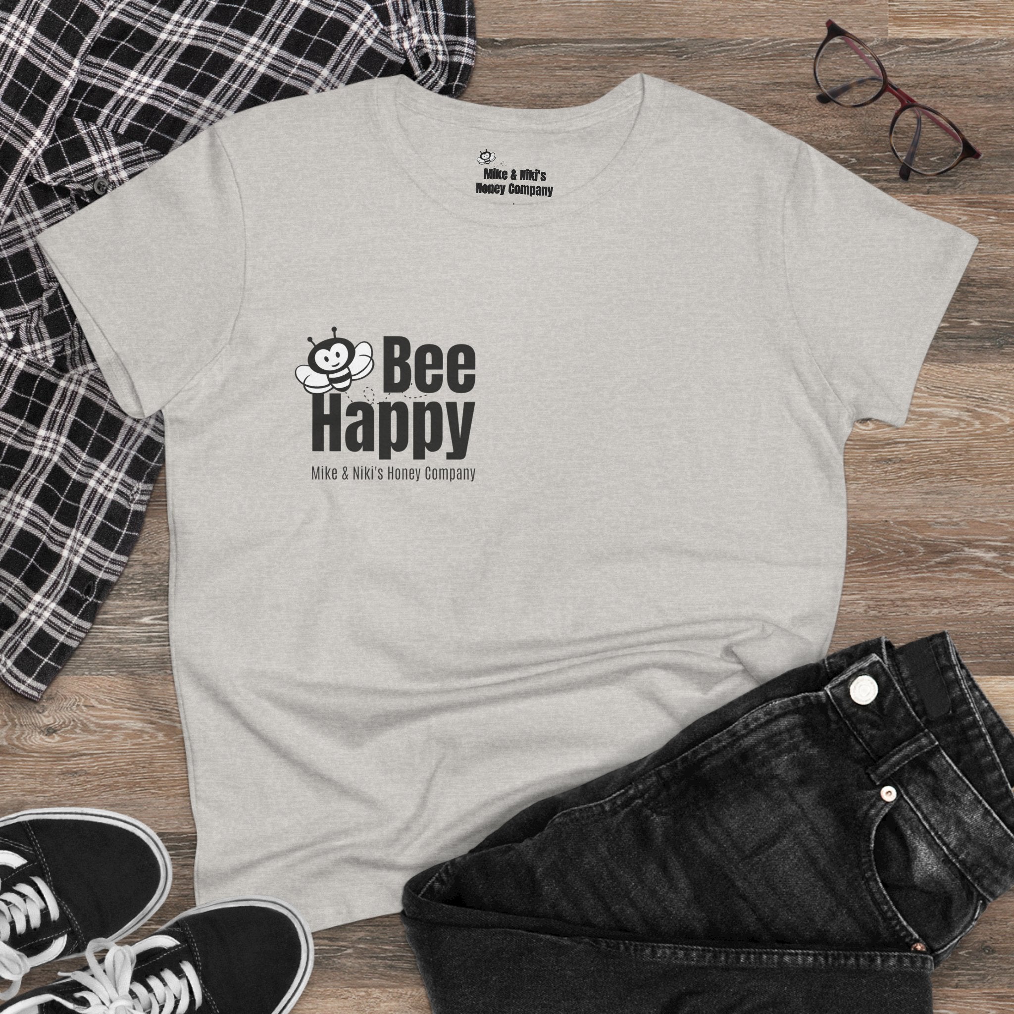 Bee Happy Tee — Cute Bee Graphic Shirt (Mike & Niki’s Honey Company)