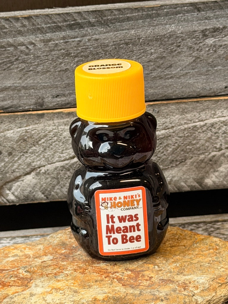 Buckwheat Honey 2oz Bear – It Was Meant To Bee personality – dark rich buckwheat honey bear