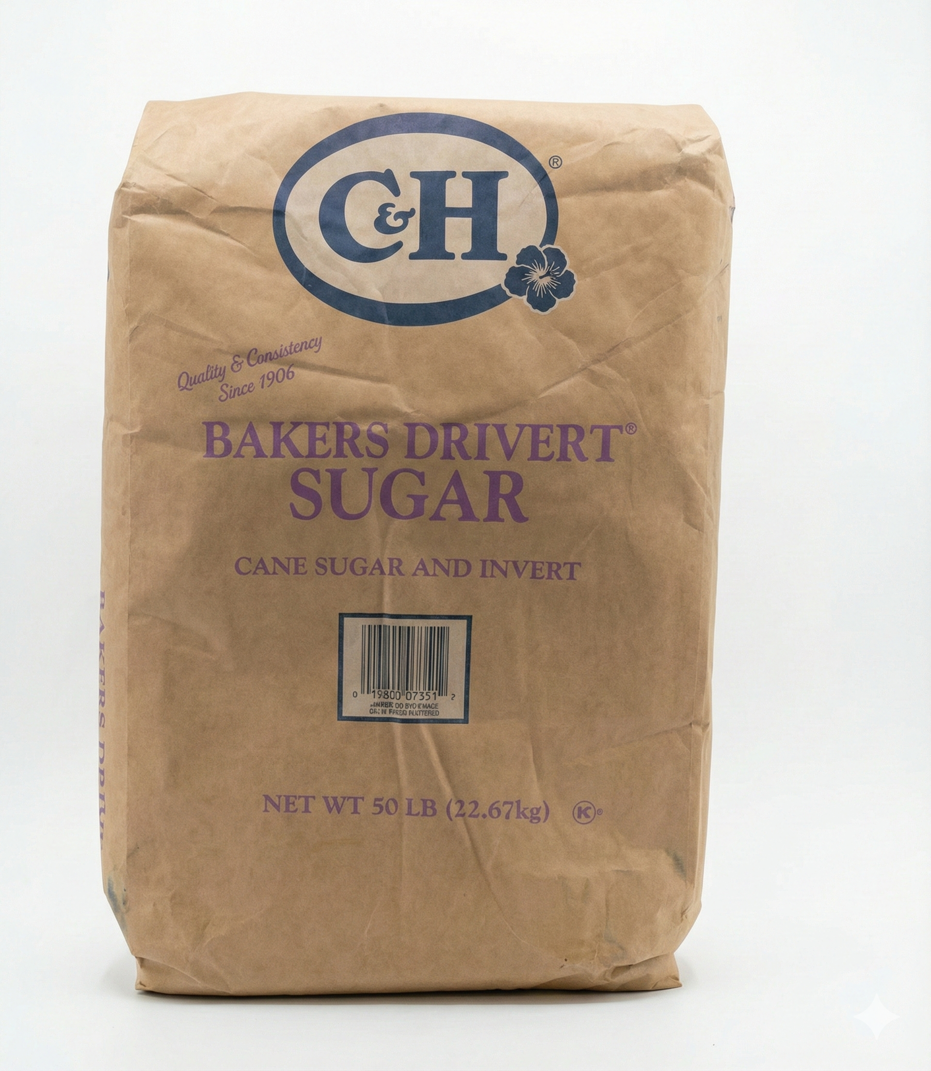 C&H Drivert Sugar 50 lb bulk bag