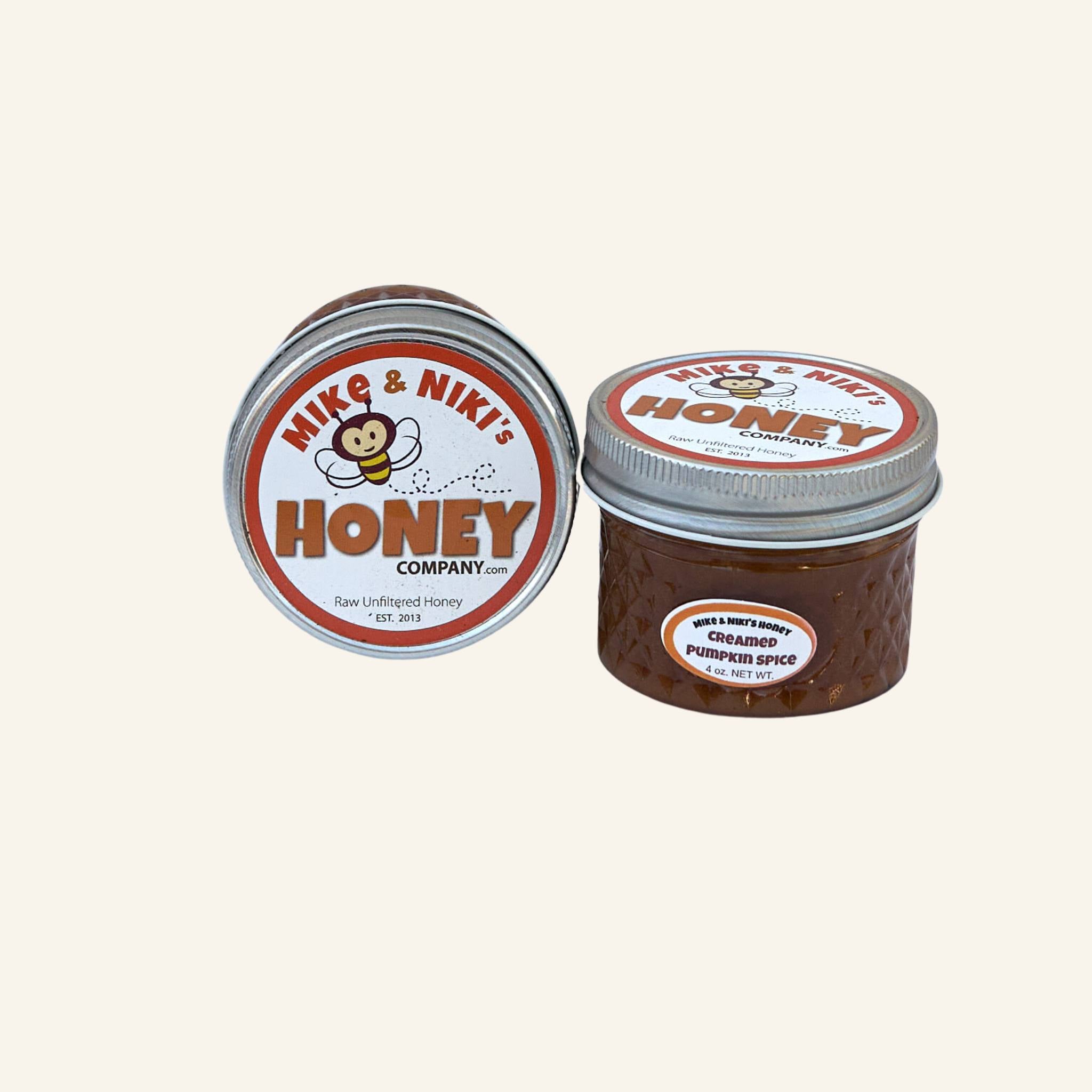 Pumpkin Spice Creamed Honey Large Scoopable Glass