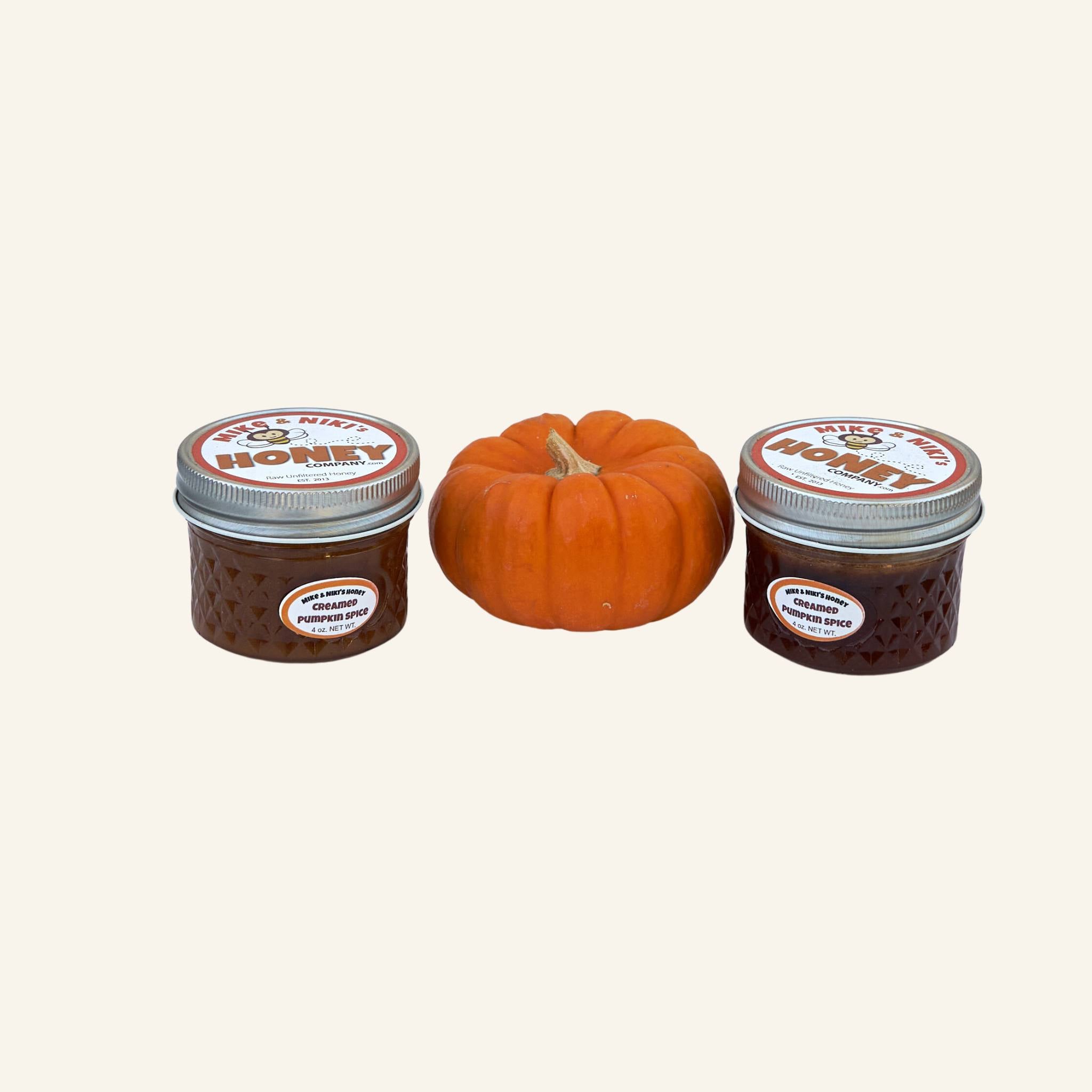 Pumpkin Spice Creamed Honey Large Scoopable Glass
