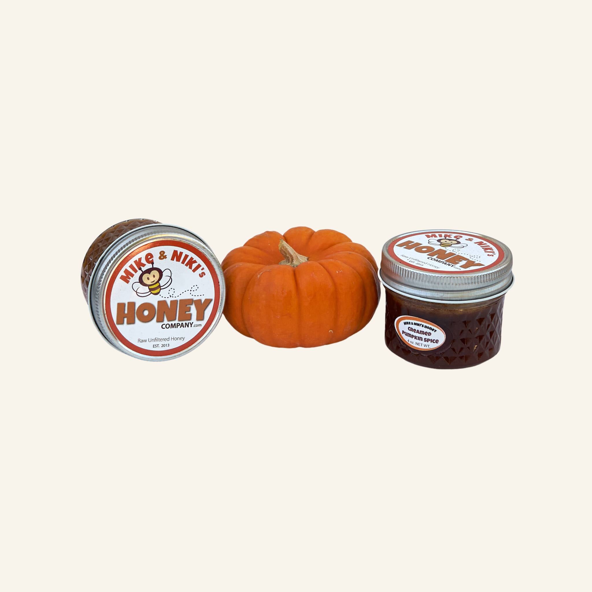 Pumpkin Spice Creamed Honey Large Scoopable Glass