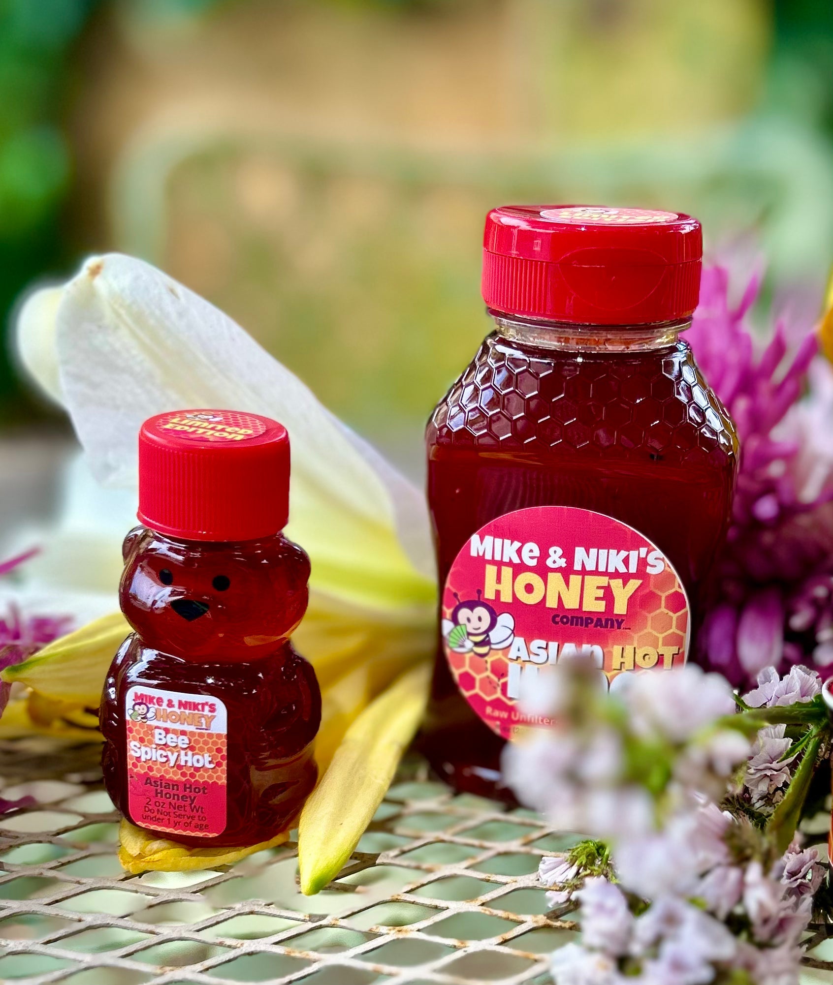 Asian Hot Honey | Chili-Infused Wildflower Honey | Mike & Niki's