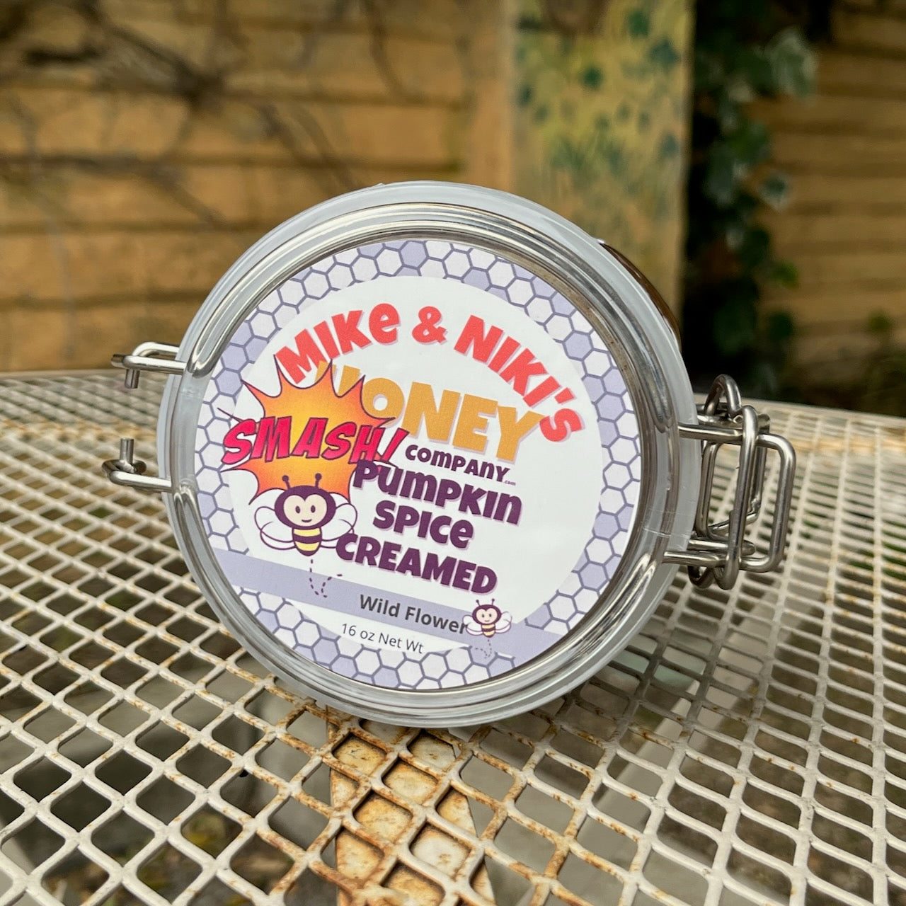 Pumpkin Spice Creamed Honey Large Scoopable Glass