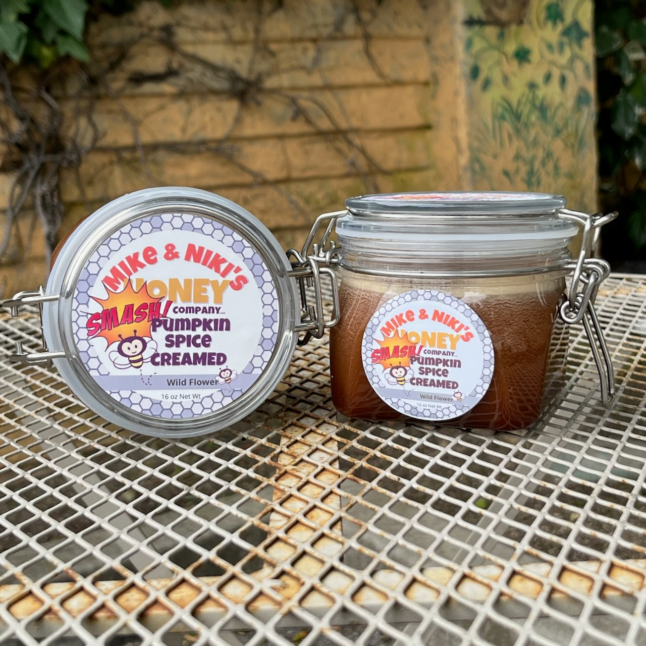 Pumpkin Spice Creamed Honey Large Scoopable Glass