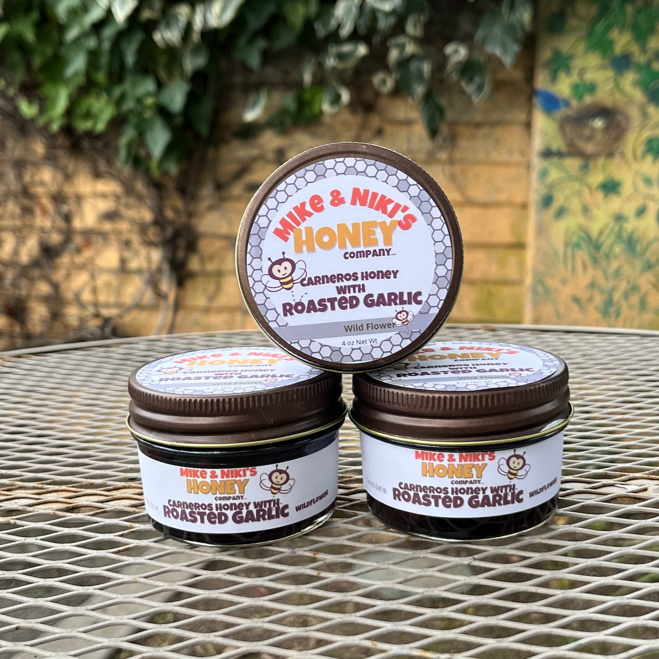 Garlic in Honey | Fermented Garlic Honey by Mike & Niki's Honey Co