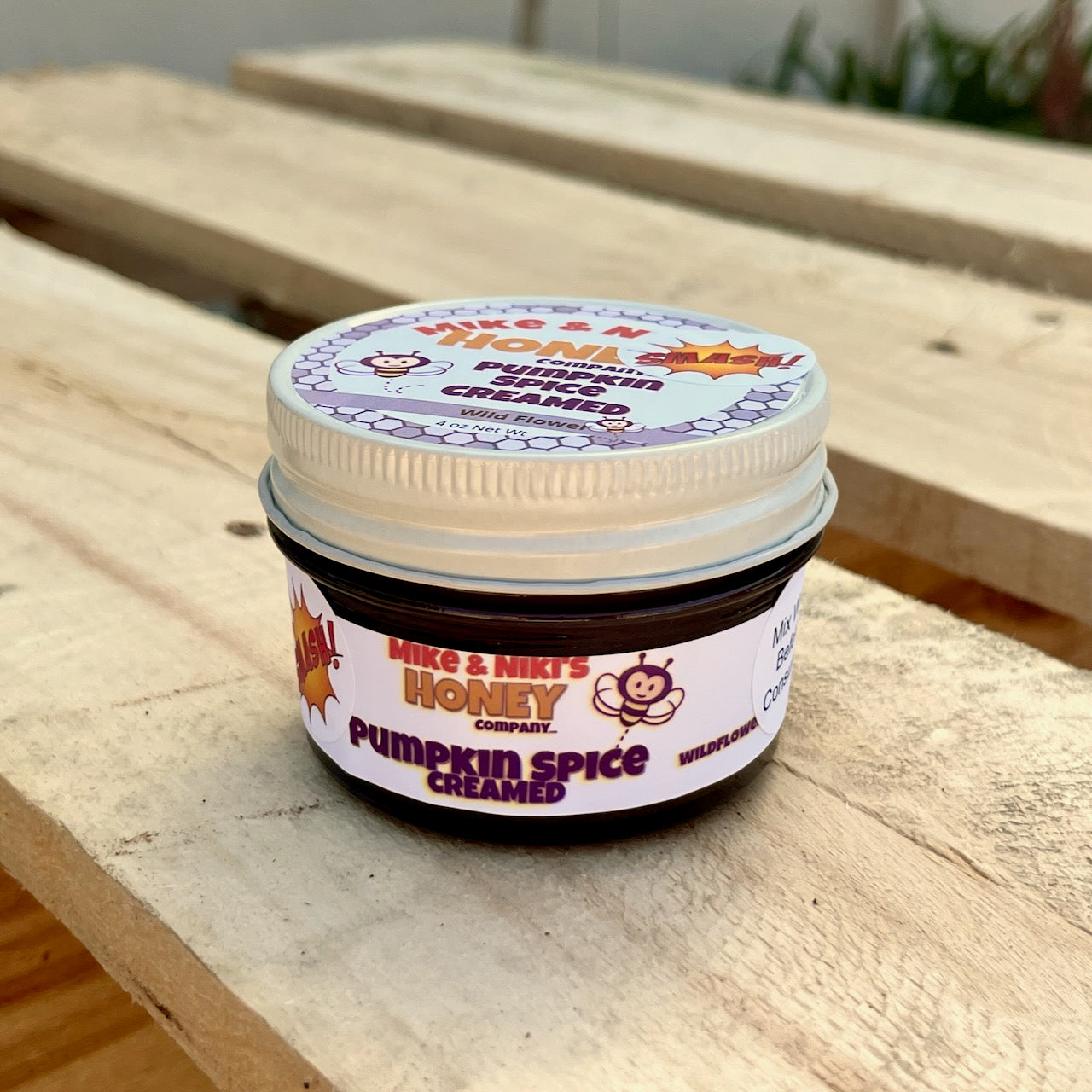 Pumpkin Spice Creamed Honey Large Scoopable Glass