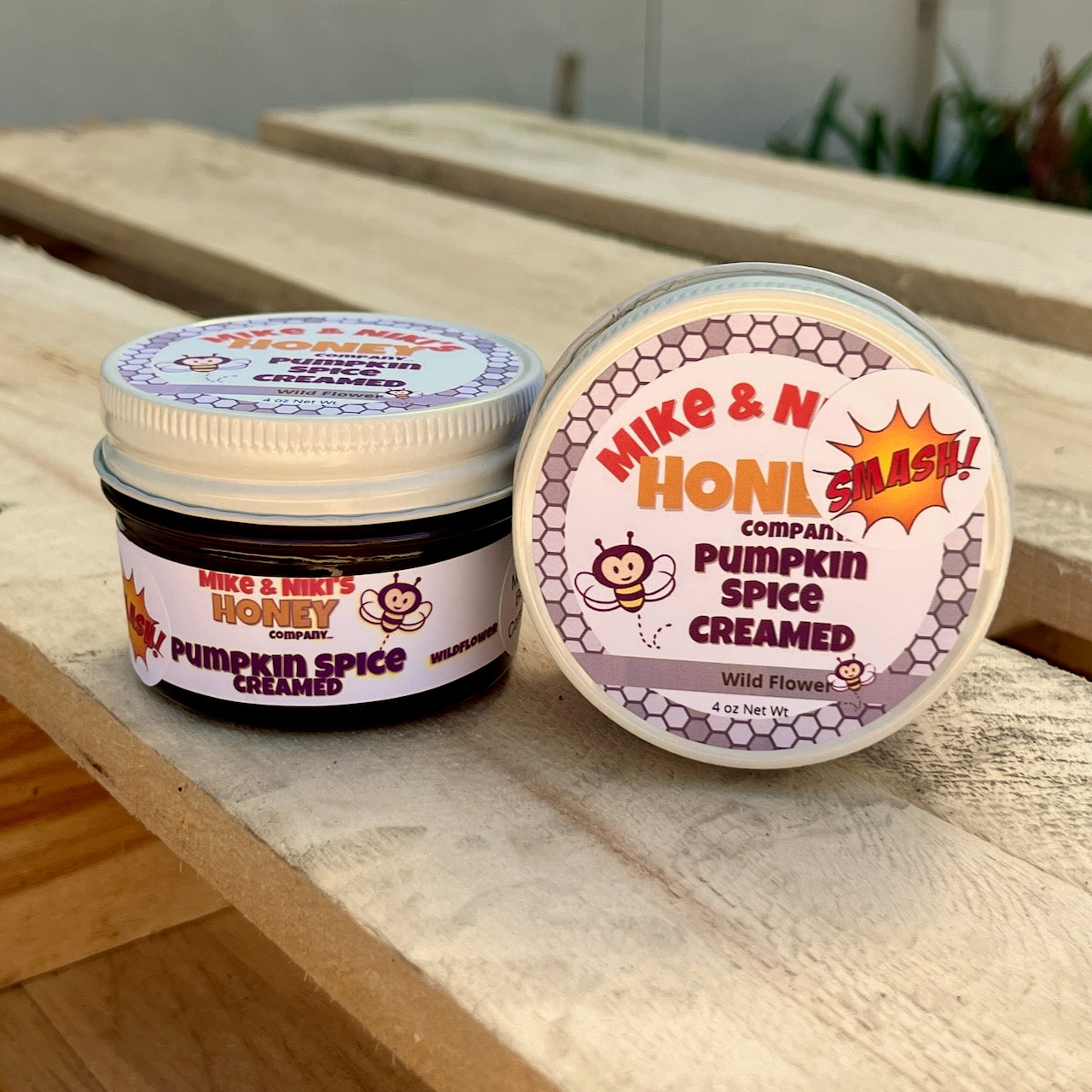 Pumpkin Spice Creamed Honey Large Scoopable Glass