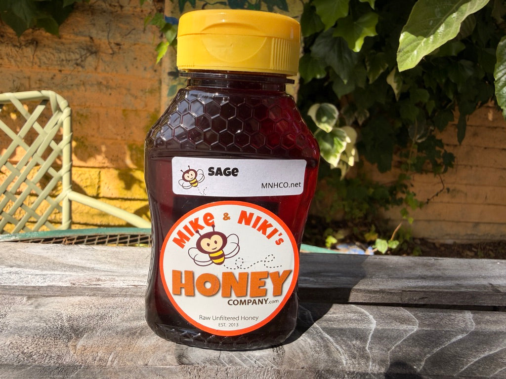 Sage Honey squeeze bottle closeup label detail
