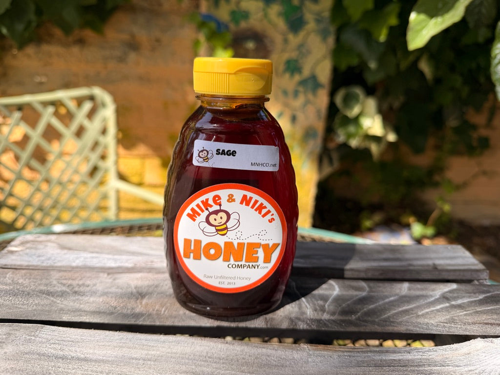 Sage Honey squeeze bottle front view